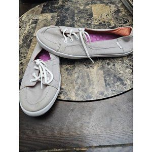 Vans Gray Slip On Sneaker Shoes Casual Women's Size 9.5
